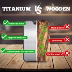 Comparison image of Titanium & Wooden